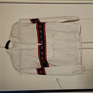 White Windbreaker